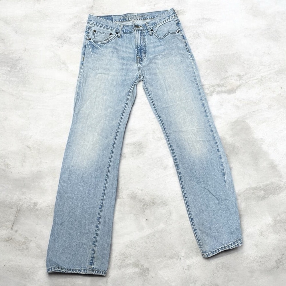 American Eagle Outfitters Men's Original Bootcut Sky Blue Jeans, 30/32